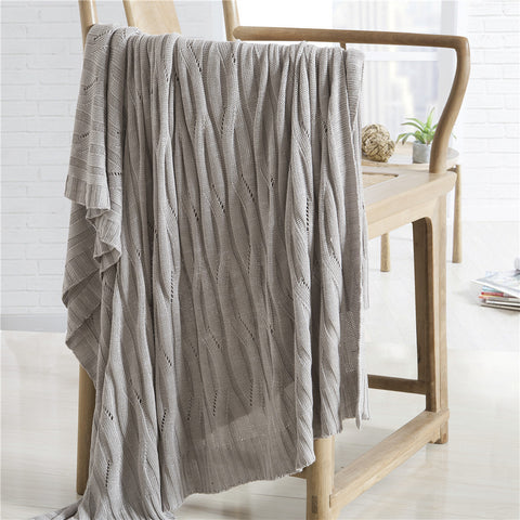 Ultra Soft Bamboo Fiber Knitted Blanket