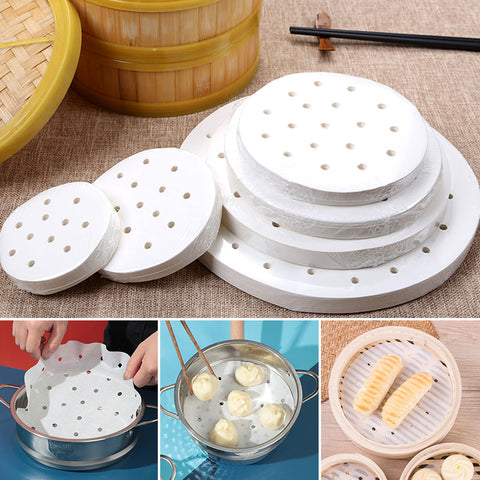 Bamboo Paper Steamer Liners