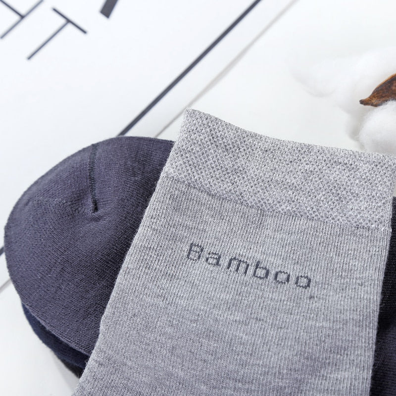 Bamboo Fiber Men's Crew Socks