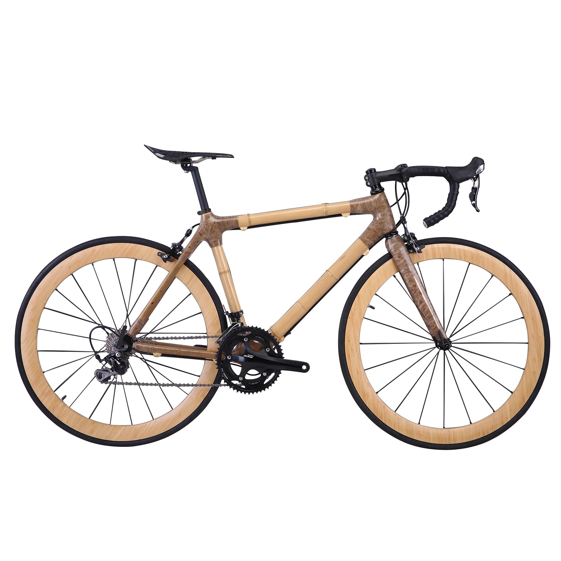 NatureFly Super Pro+ Carbon Bamboo Road Bike