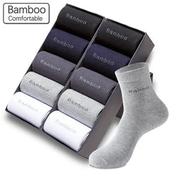 Bamboo Fiber Men's Crew Socks