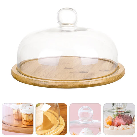Bamboo Cake Dome Stand